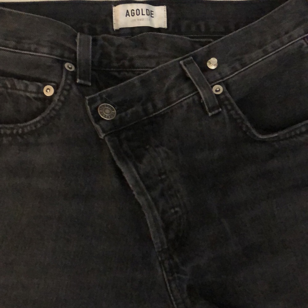 AGOLDE Criss Cross Straight Jeans in Savage Size High-Waisted Jeans Size 25 - Picture 11 of 11